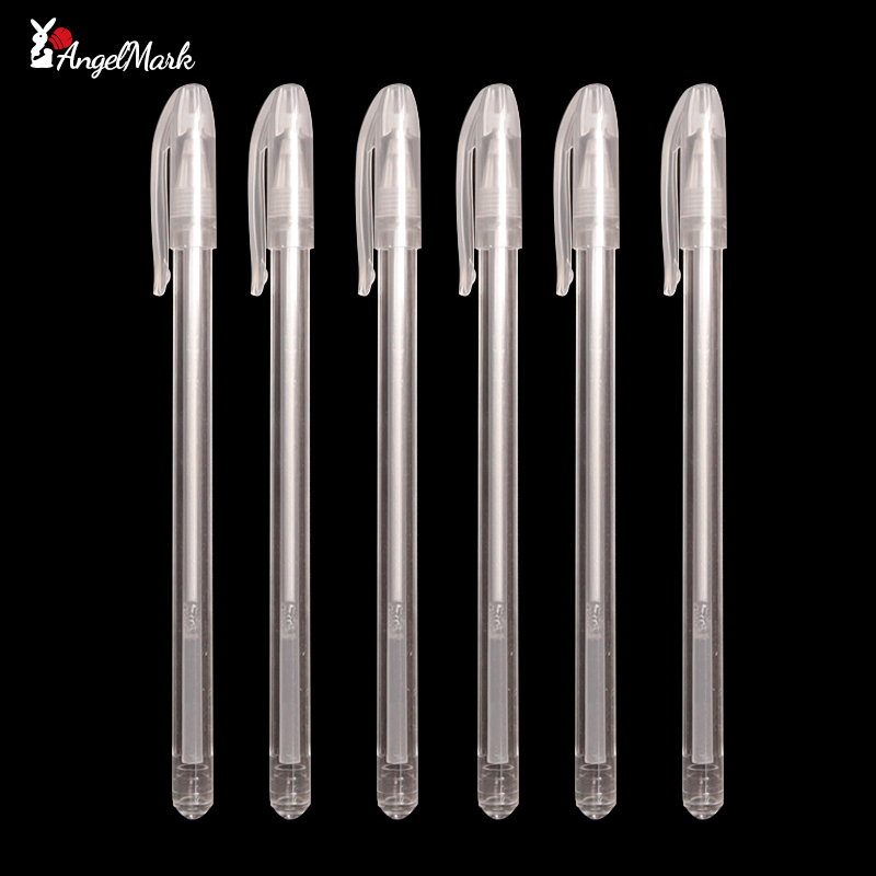 Stylo à encre Gel blanc classique, rouleau de gelée, marqueur pour surbrillance artistique, 3/6/12 pièces, blanc brillant, argent, or, peinture artistique, stylos à dessin: Violet Rouge