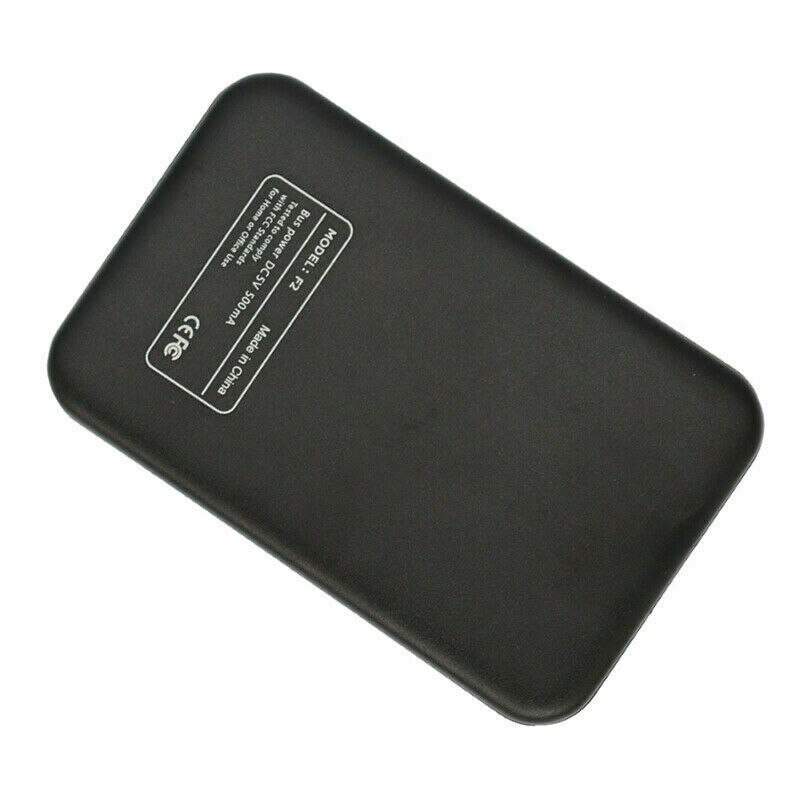 Black&Blue External Hard Drive Disk 2TB Portable USB 3.0 2.5"HDD For PC Laptop Windows#50: Black