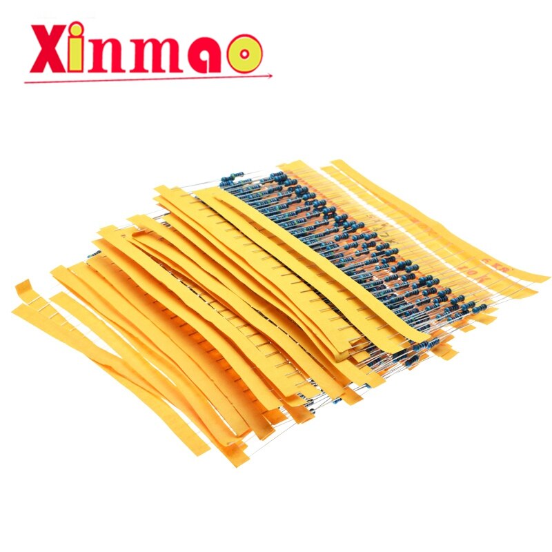 1 verpakking 300 stuks 10 -1m ohm 1/4w weerstand 1%  metaalfilmweerstanden weerstand assortiment kit set 30 soorten elk 10 stuks