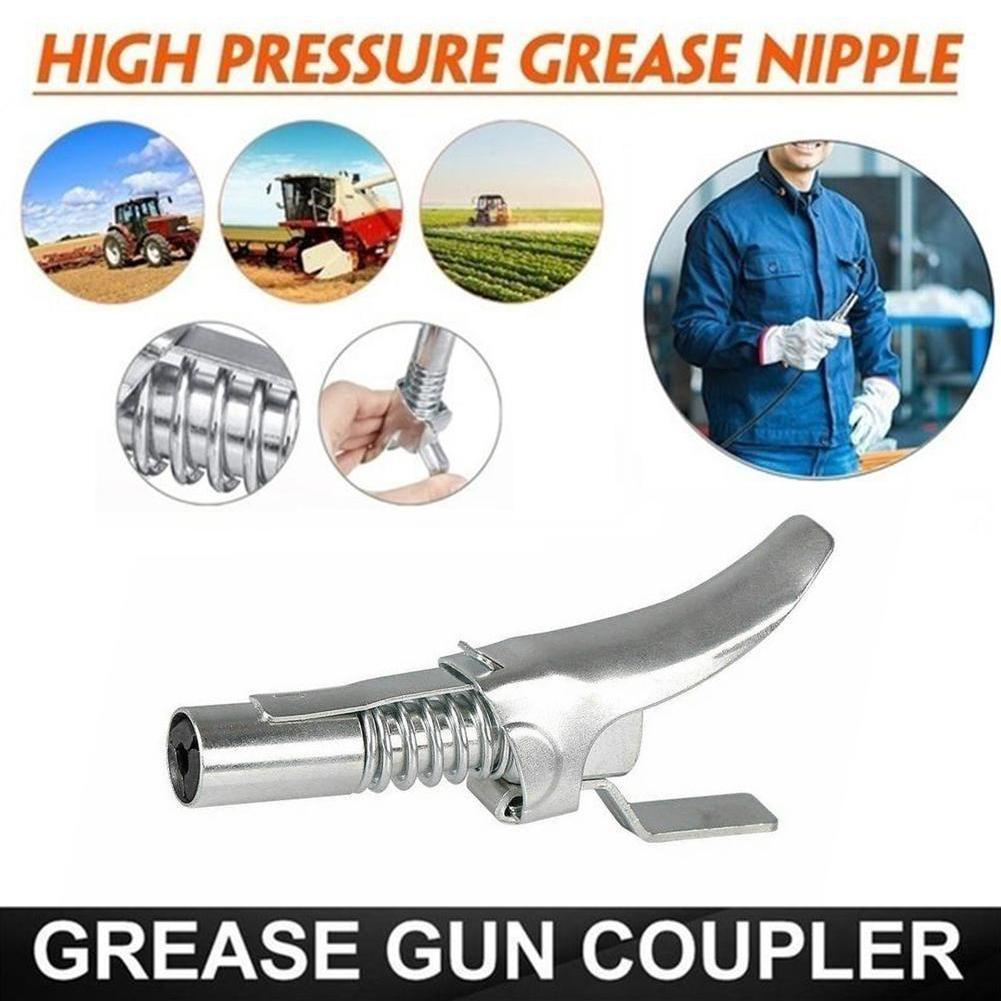 Grease Gun Adapter Hose Kit Gun Lock Grease Coupler Lock Release Quick Coupling On End J3N8