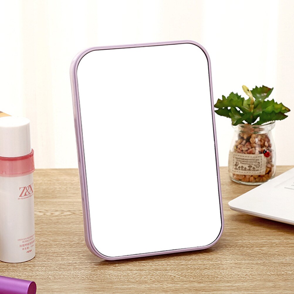 1Pc Vrouwen Eenvoudig Draagbare Gezicht Make-Up Spiegel Compact Opvouwbare Desktop Cosmetische Make-Up Spiegel Voor Make-Up