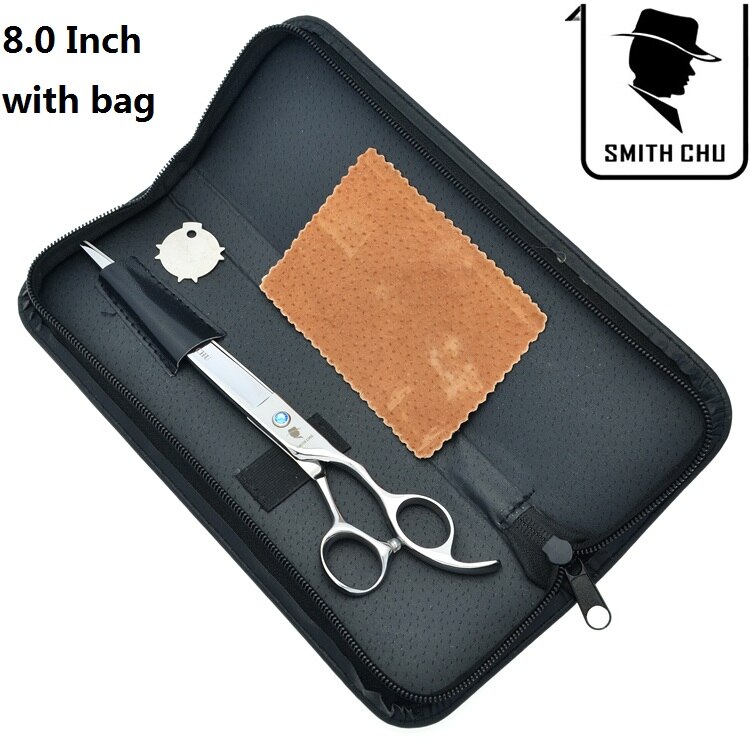 Tijeras de aseo para mascotas Smith Chu, 8 ", Japón 440C, tijeras curvas para cortar el pelo de mascotas, cortadora de pelo B0061C: B0041C-02-80