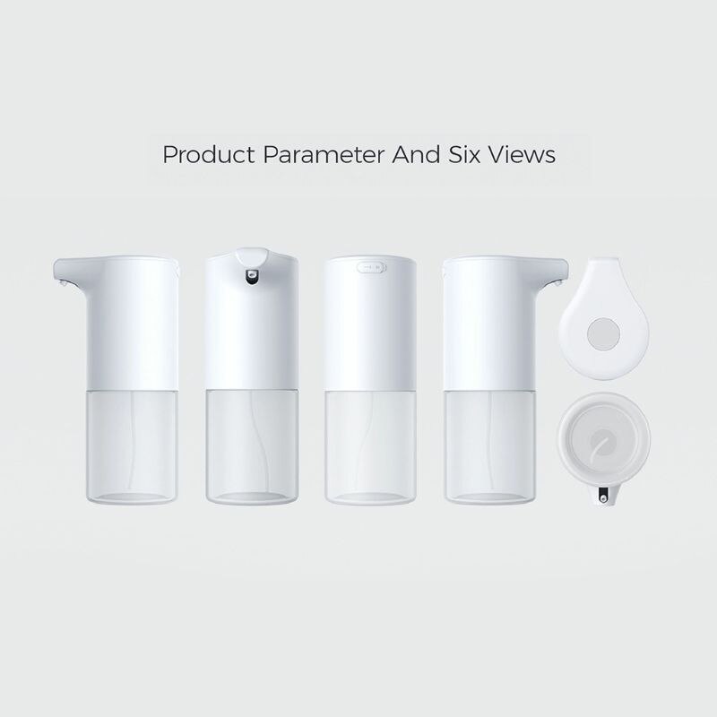 350ml beröringsfria automatiska tvålautomater usb-laddning handsfree smart infraröd rörelsesensor flytande skummaskin