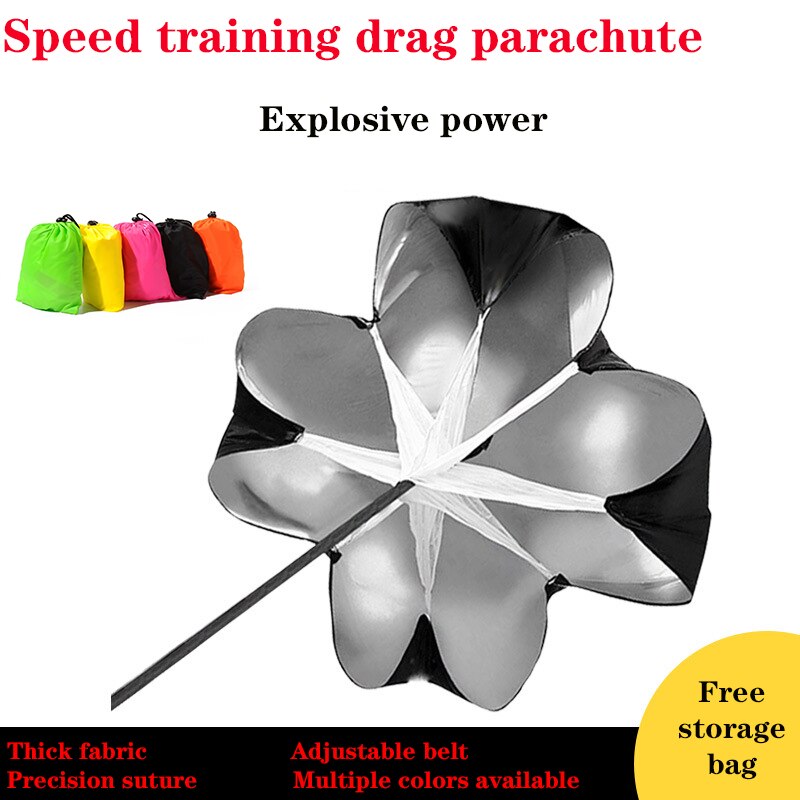 145Cm * 145Cm Zuurstof Resistance Training Parachute Running Chute Voetbal Oefening Fysieke Power Speed Uithoudingsvermogen Apparatuur