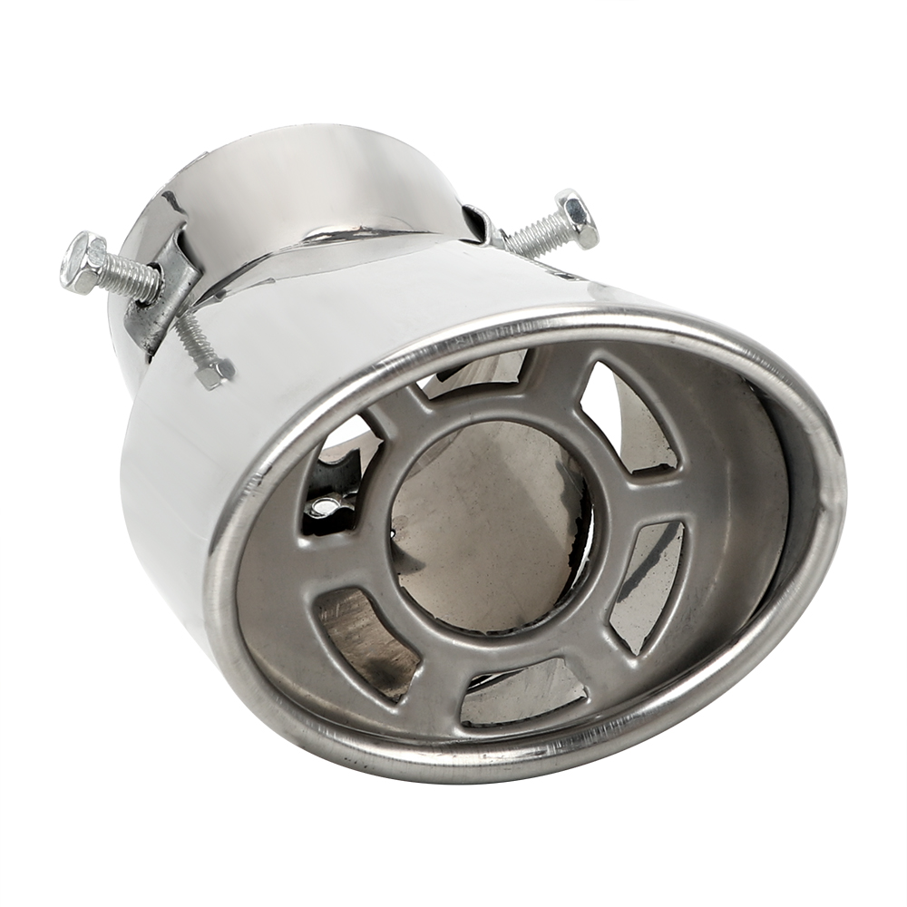 1PCS Car Exhaust Tail Pipe Stainless Steel Universal Tail Muffler Car Exhaust Muffler Round Car Accessories