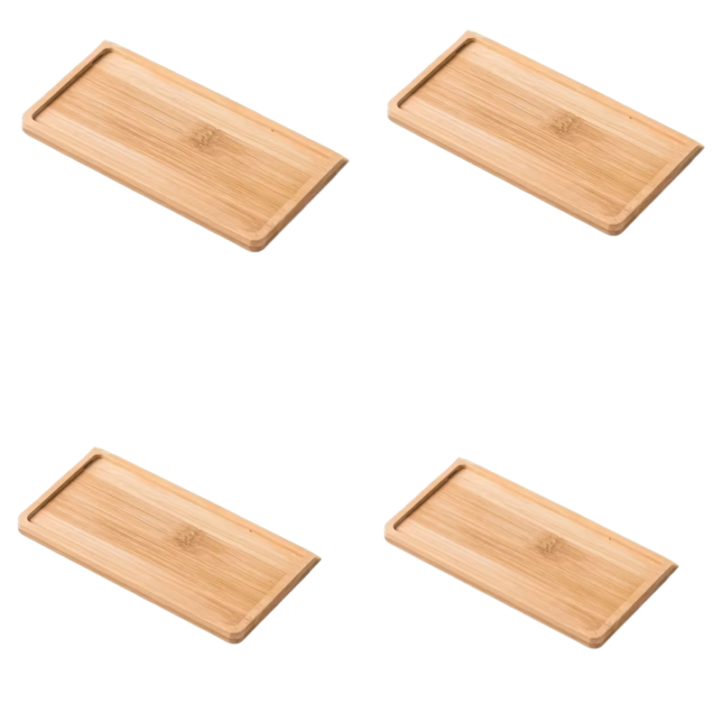 Houten pallet rechthoekige basis waterbak wastafelsteun rond klein chassis wastafelkussen waterdicht bamboe dienblad: Bordeaux