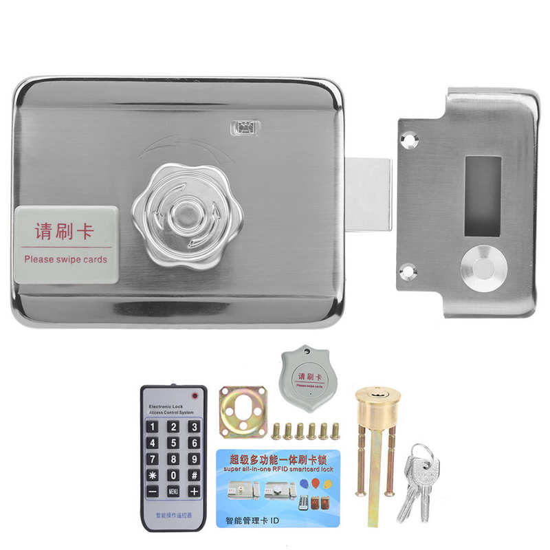 Electric Door Lock Stainless Steel ID Card Access Control System with Remote Controller electric conversion kit Door Lock