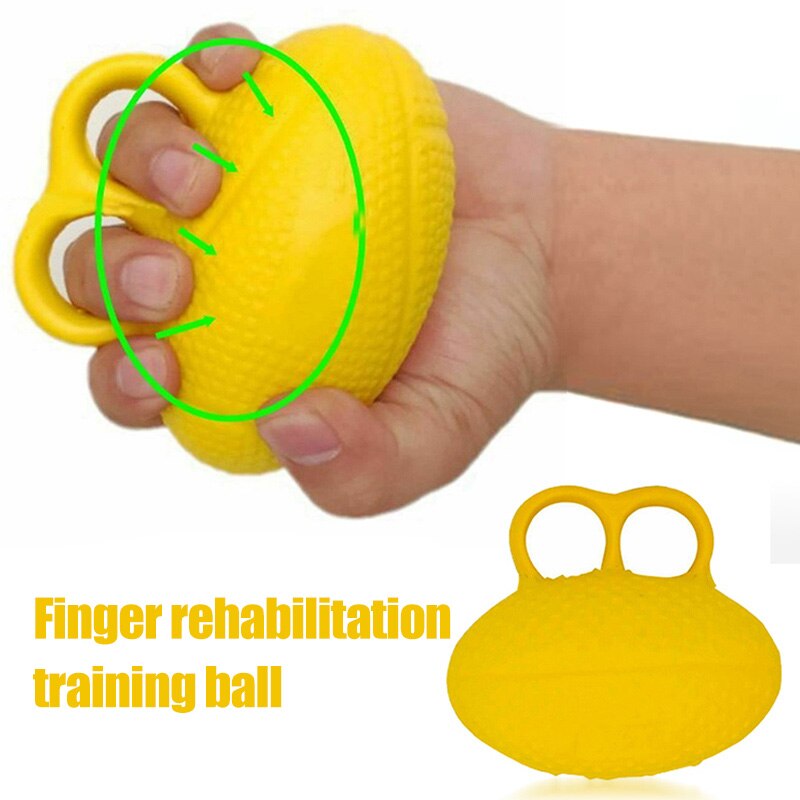 Hand Grip Finger Exerciser Ball Practice Hemiplegia Exercise Muscle Power Rubber Rehabilitation Training Gripper Equipment