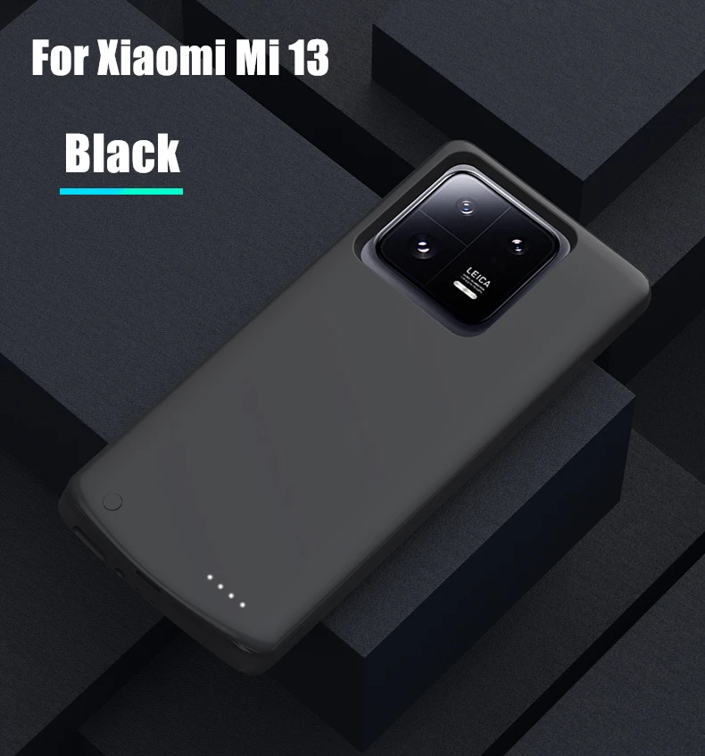 6800 mAh Batterie fallen Für Xiaomi 13 Profi 13 Ultra Energie Bank Tragbare Batterie Ladegerät Abdeckung Für Xiaomi 13 Energie fallen Cpaa: Dunkelrot