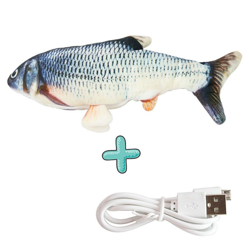 Elektronische Haustier Katze Spielzeug Elektrische USB Lade Simulation Fisch Spielzeug für Hund Katze Kauen Spielen Beißen Liefert Dropshiping: A 30cm