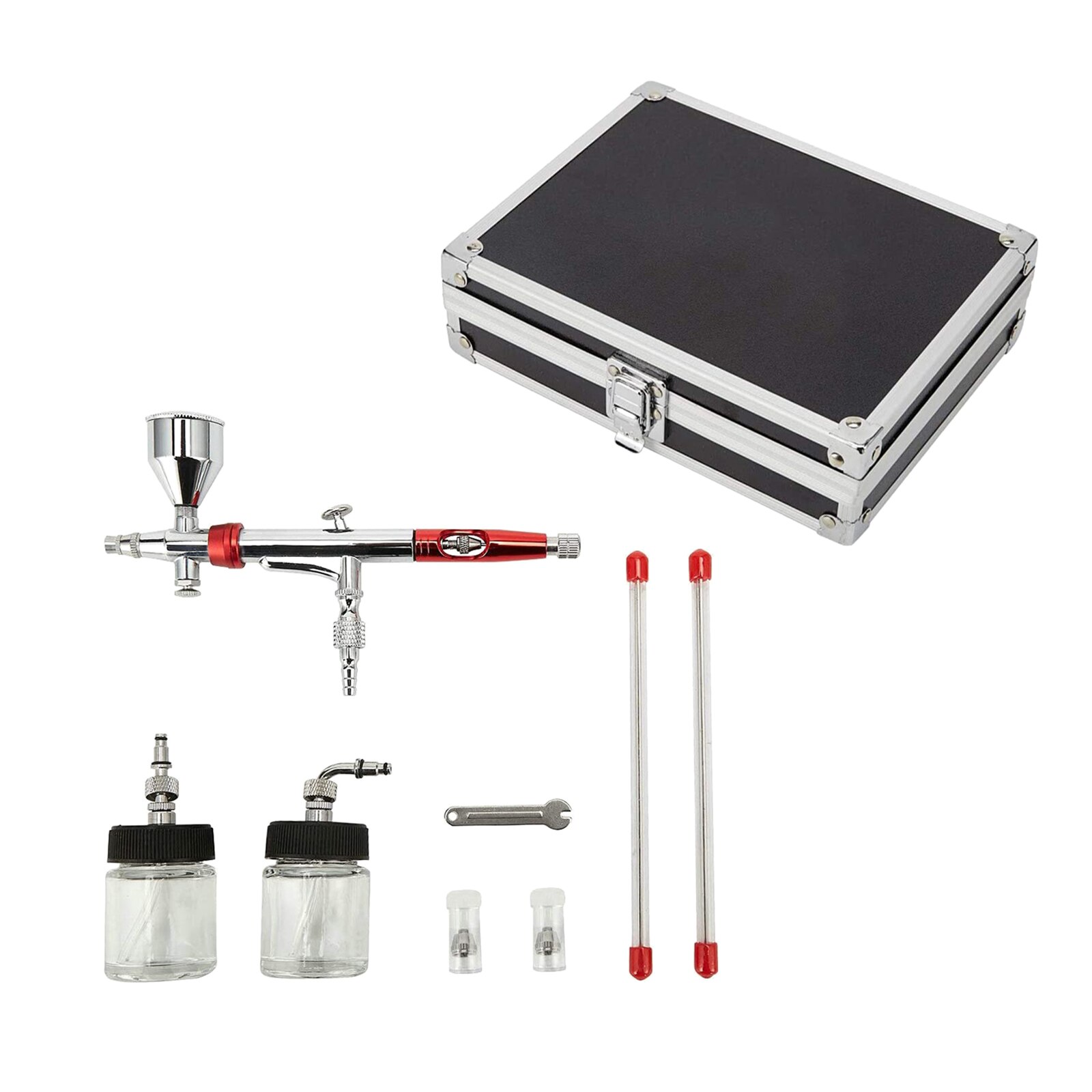 1einstellen Professionelle Airbrush einstellen mit 3 Düse Bausatz Schwere-Futter Airbrush Kunst