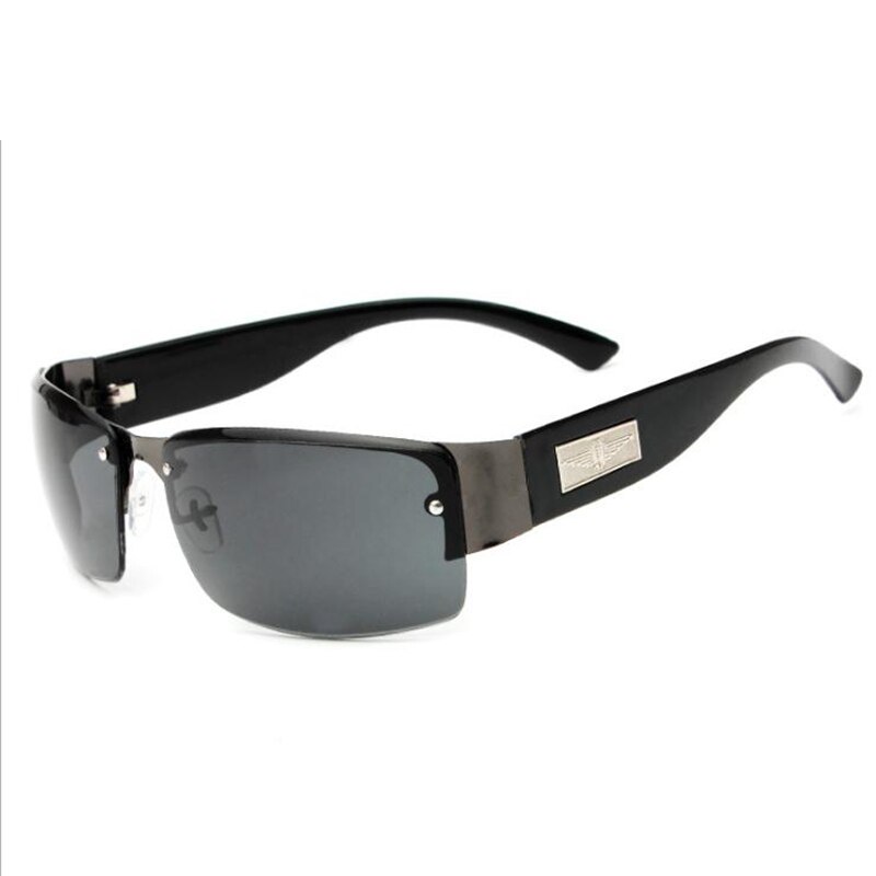 Mænd kvinder briller mærke retro ramme vintage solbriller  uv400 firkantet metalramme mandlige solbriller