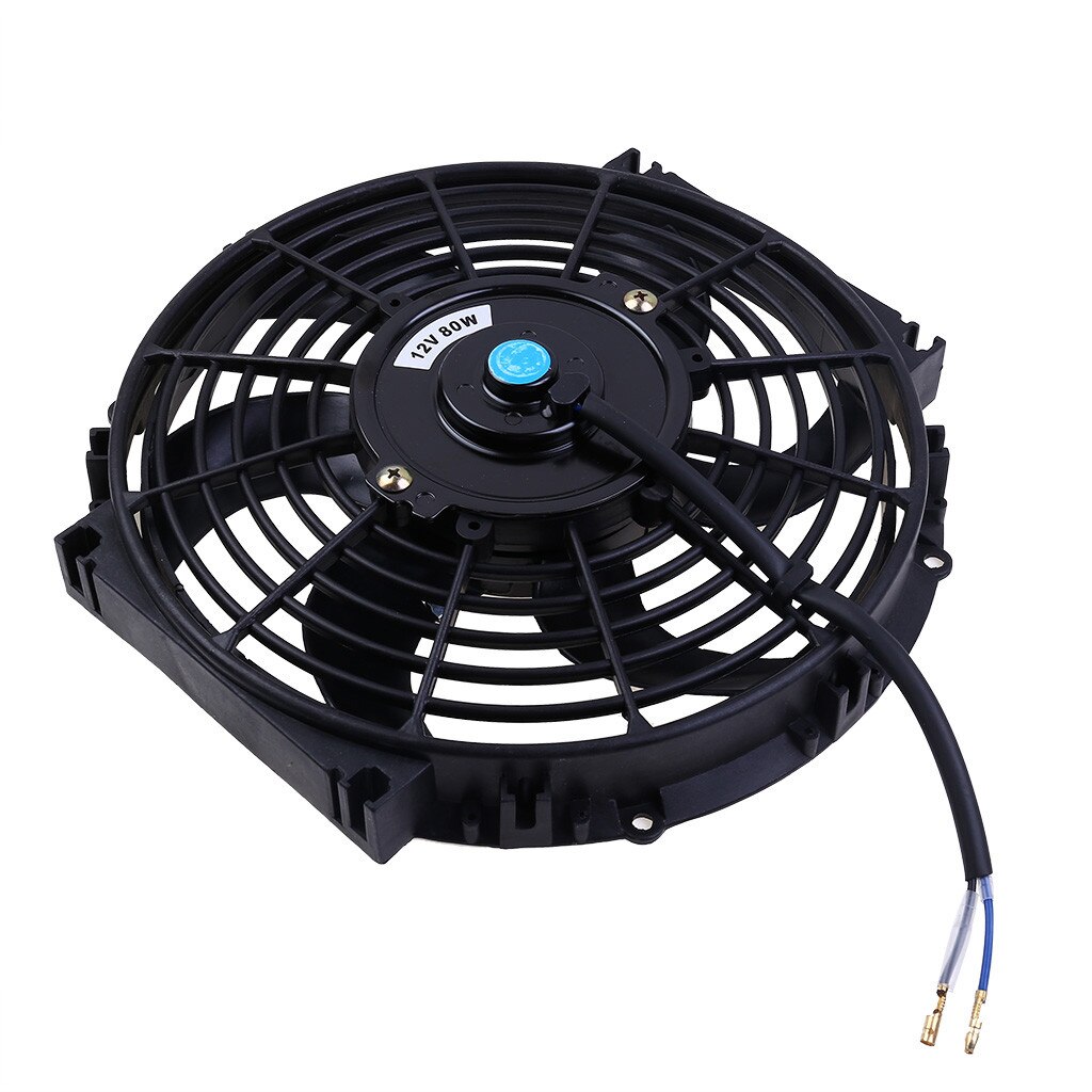10 "12" 14 "Inch 12 V 80 W Elektrische Radiator Intercooler Motor Radiator Oliekoeler Slim Cooling pull Push Fan Voor Universal # N
