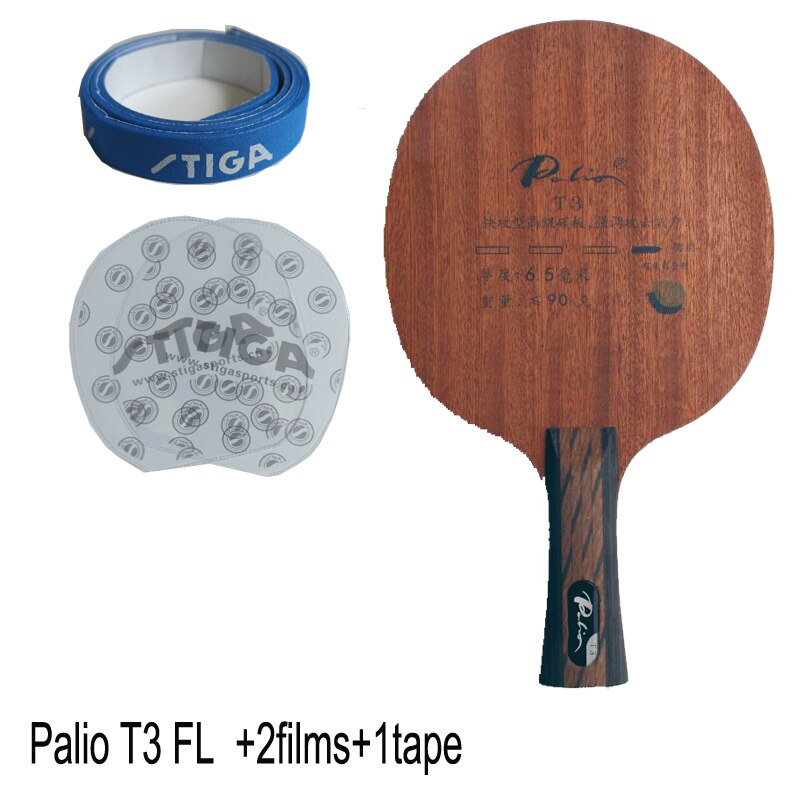 Palio officiële T-3 T3 tafeltennis blade carbon blade snelle aanval met lus bevestigd blad palio blade racket ping pong: FL film