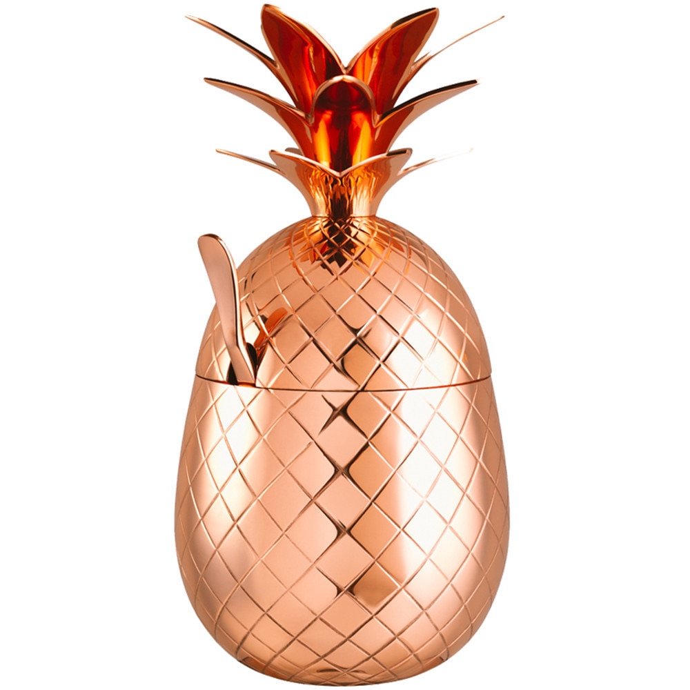 Ananas Becher/Becher Edelstahl Silber Rose Gold Cocktail Saft Trinken Tassen Tassen Bar Spezielle Trinken Utensilien