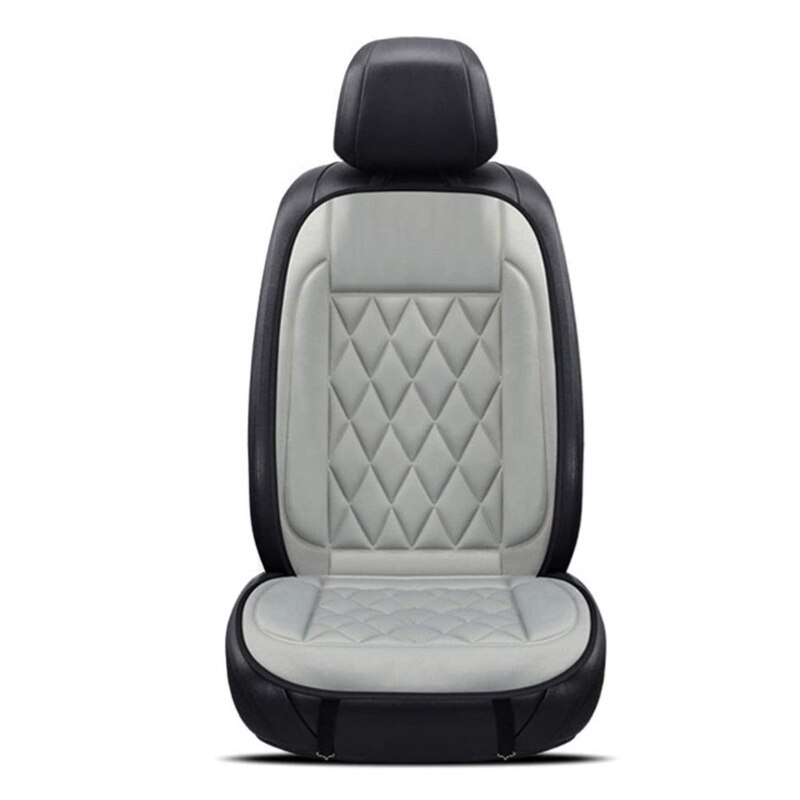 12V auto Riscaldato Cuscino del Sedile auto Riscaldatore Elettrico Dello Scaldino di Inverno pad Cuscini Copertura di Sede auto messa in piega Accessori: 1pezzi grigio