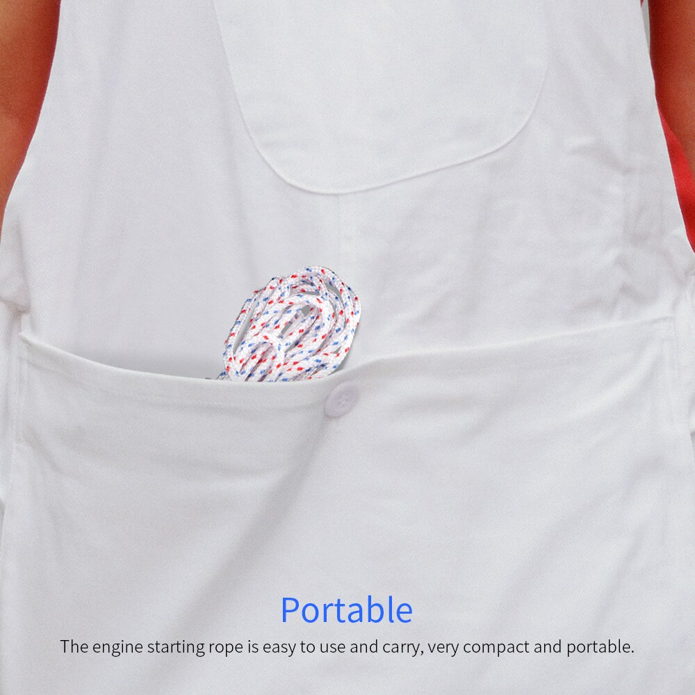 Cuerda de arranque para motosierra, cuerda de arranque de motor de nailon, 3m