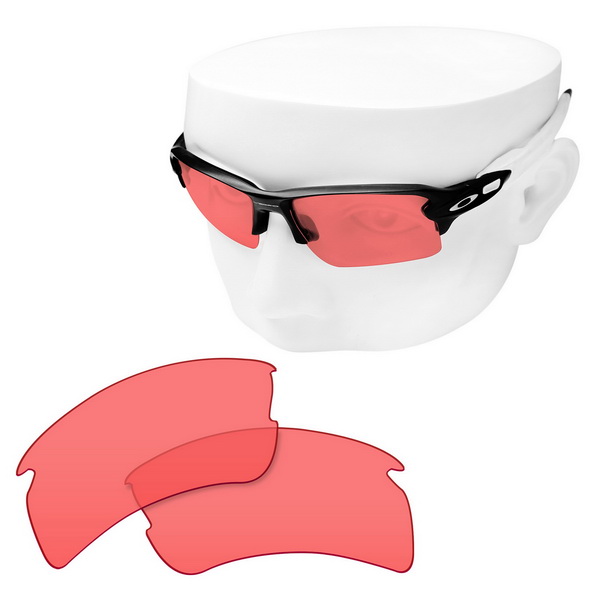 OOWLIT Polarized Replacement Lenses for-Oakley Flak 2.0 XL OO9188 Sunglasses: Pink-Non Polarized