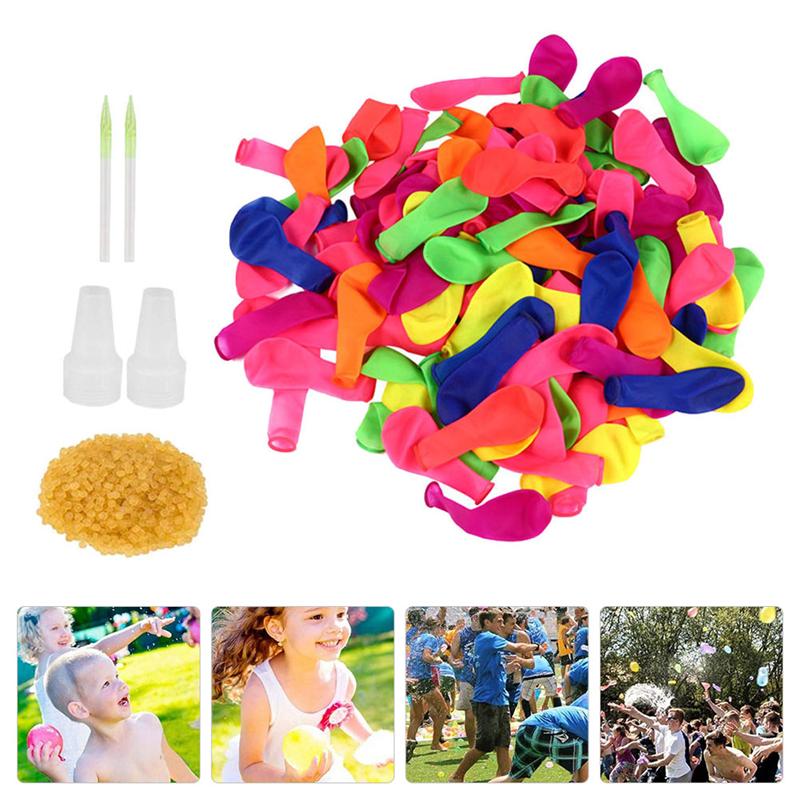 1 Set Portable Interesting Lightweight Colorful Rubber Balloons Fast Injection Balloons