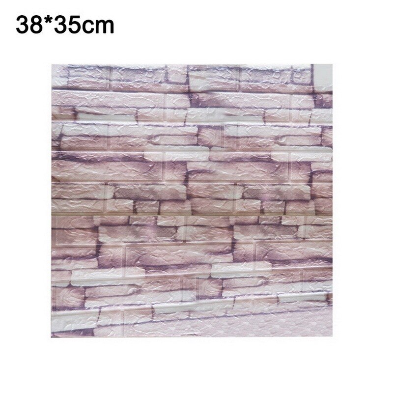 3D Wall Stickers Self Adhesive Foam Brick Room Decor DIY 3D Wallpaper Wall Decor Living Wall Sticker For Kids Room: G307928
