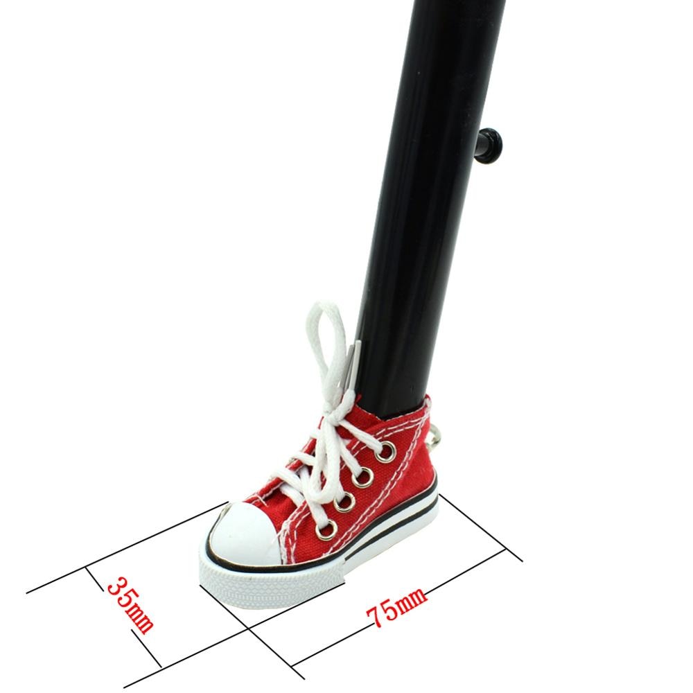 Bicycle Foot Support Small Shoes Motorcycle Bracket Side Tripod Standing Expansion Board Mini Shoes Key Chain Bike Accessories