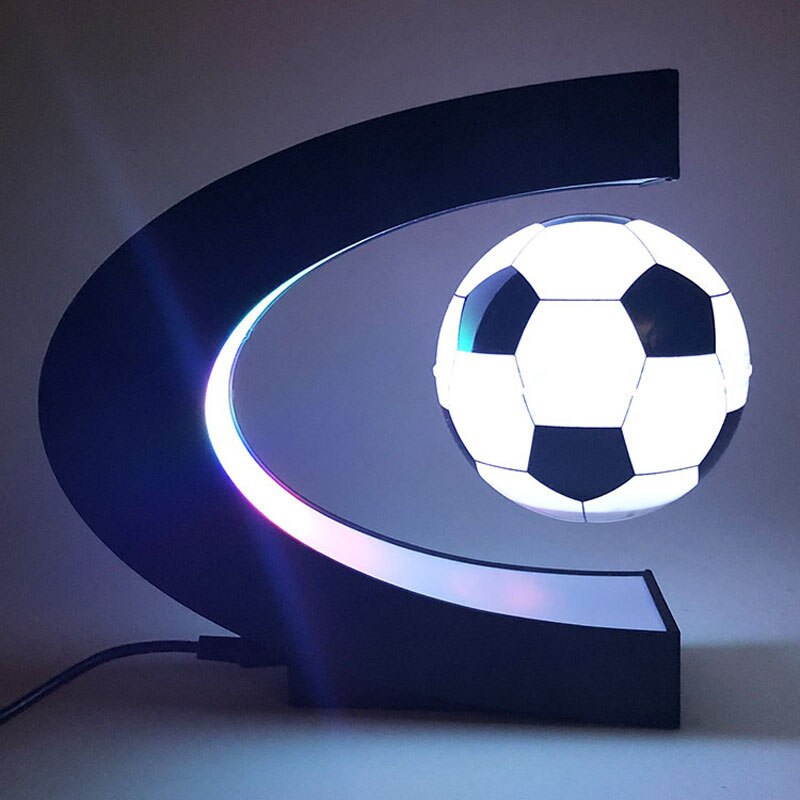 Levitación magnética lámpara de futbol mundo Tellurion luz LED de escritorio de la tabla de ornamento fútbol decoración de fútbol suministros