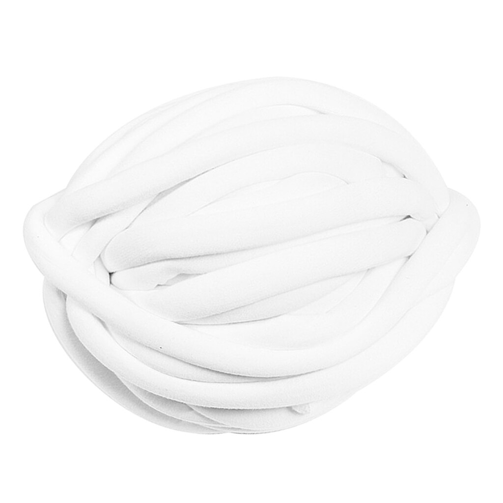 25 Meters Chunky Wool Yarn Soft Bulky Arm Knitting Wool Roving Crocheting DIY Craft: White