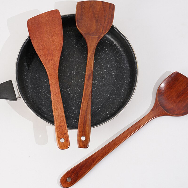 Natural Wood Tableware Spoon Colander Spoon Special Nano Soup Skimmer Cooking Spoon Wooden Kitchen Cooking Tool