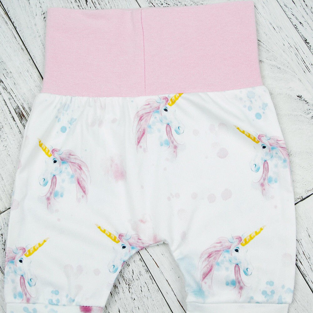 IMCUTE Pasgeboren Baby Jongens Meisjes Witte Katoenen Eenhoorn Print Harembroek