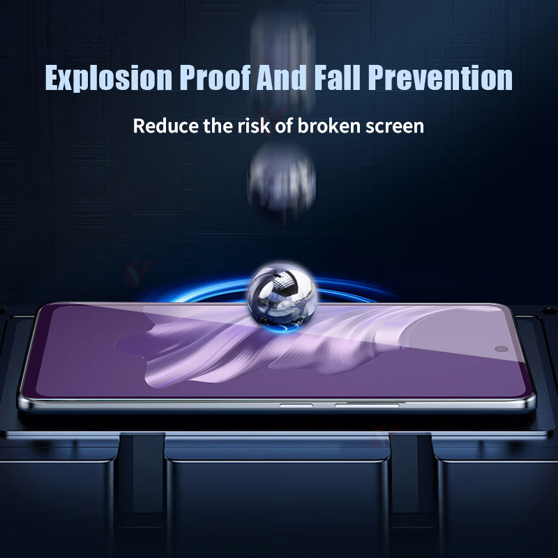 2pcs Anti Blue Ray Light Full Cover Tempered glass For Tecno Pop 8 7 6 Pro Screen Protector for Tecno Pova 6 Neo 4 5 Pro Glass