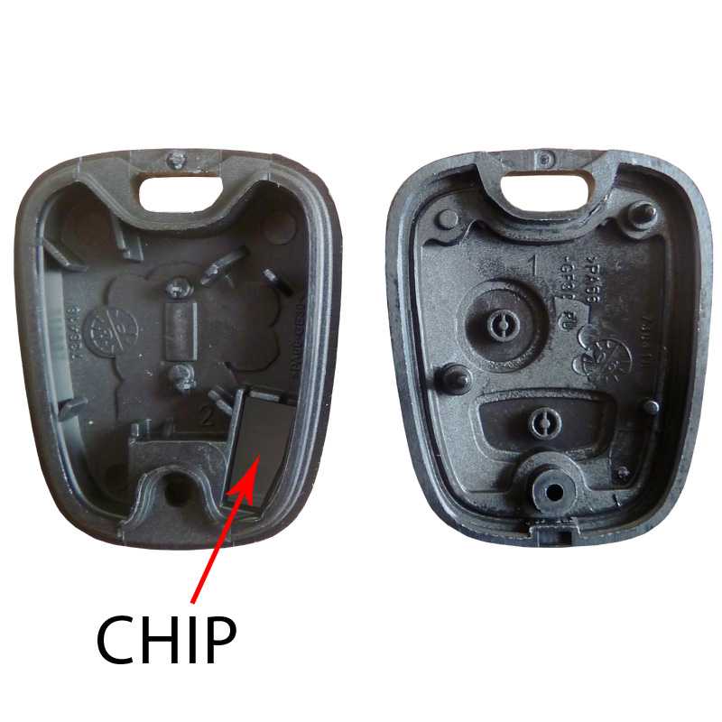 OcioDual Cas Couverture de Clé Clé pour Peugeot 106 107 205 206 207 306 307 308 309 406 407 Avec épée Clé 2 Boutons