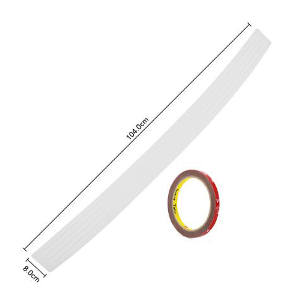 Tiras protectoras universales para puerta de maletero de coche, Protector de placa de alféizar, Protector de Parachoques Trasero, molduras de goma, tira de cubierta embellecedora, estilo de coche