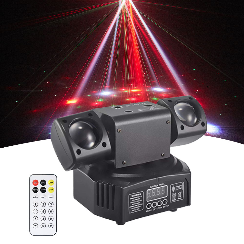 KEMAX 36W Dj Lights DMX Mini LED Moving Head Remote Control Beam Nightclub Party Light Disco Christmas Rotating Stage Effect