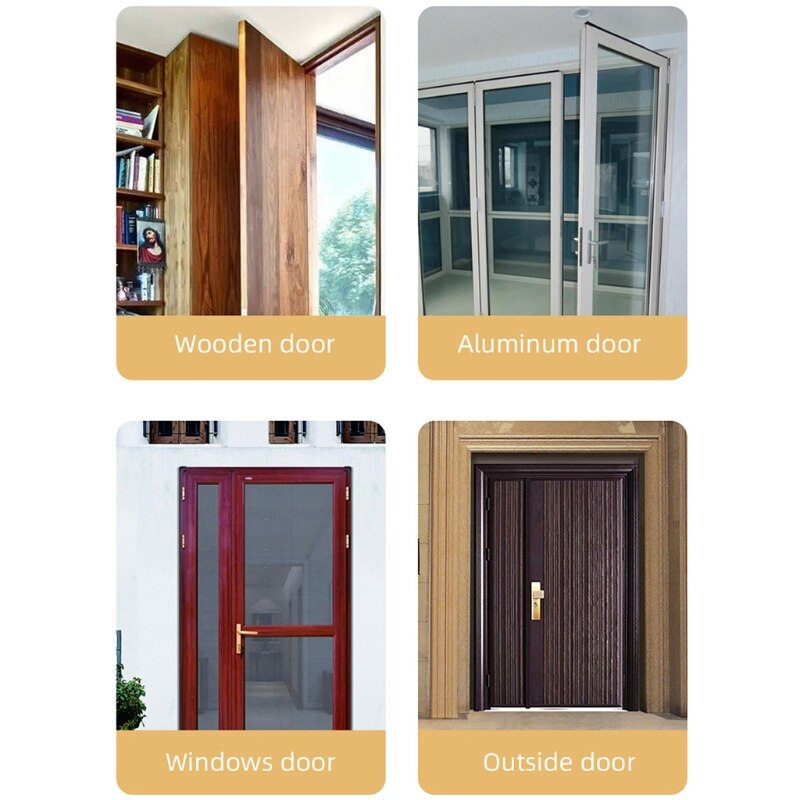 Automatic Door Closer Pneumatic Buffer Page Surface Mounted Open Angle 100°