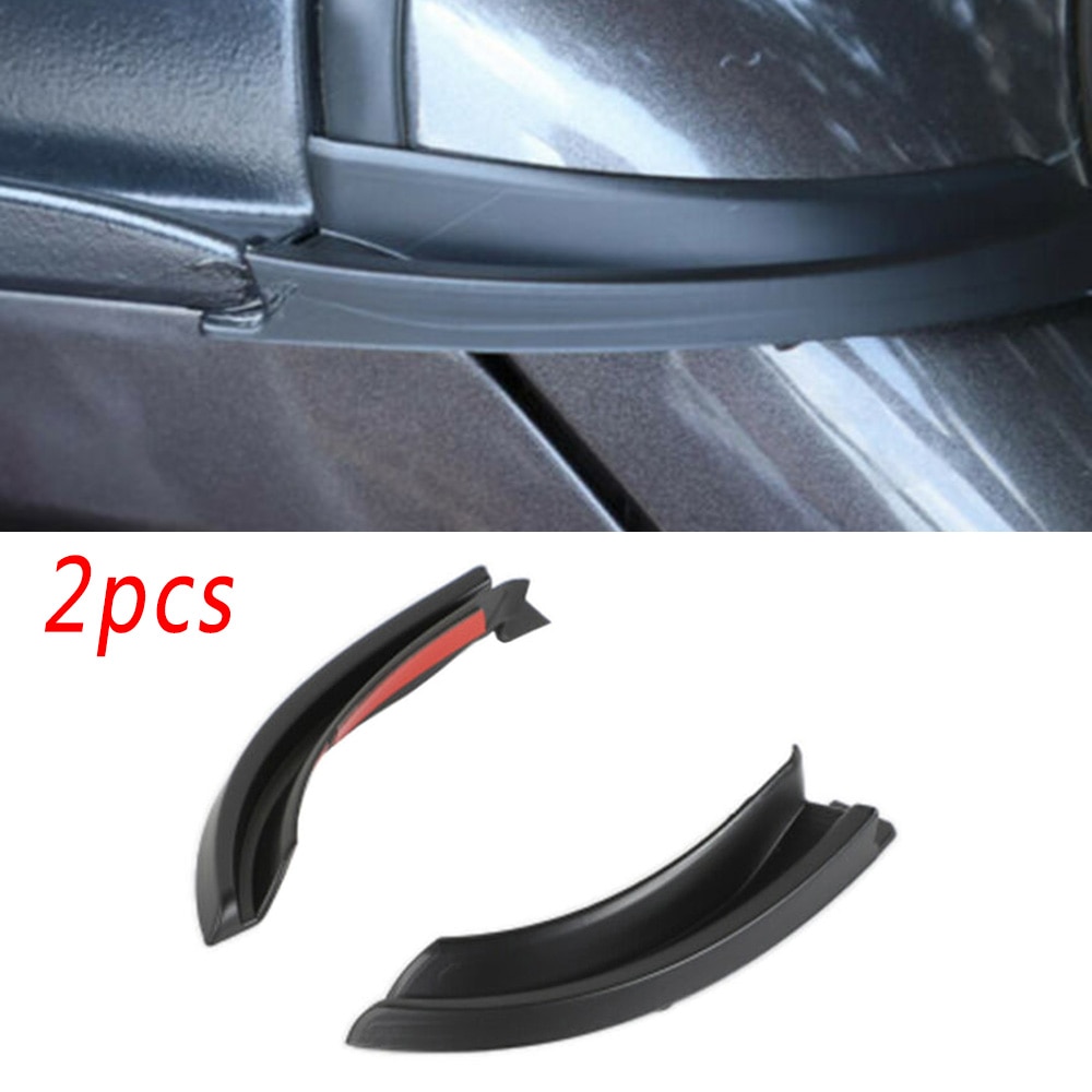 2PCS Rain Gutter Extension Auto For Jeep Wrangler JL ABS Windshield Practical