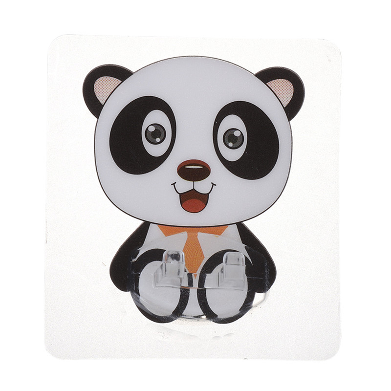 4PCS Cartoon Set Toothbrush Holder Transparent Toothbrush Holder Wall-mounted Toothbrush Holder Bathroom Accessories Lazienka: C