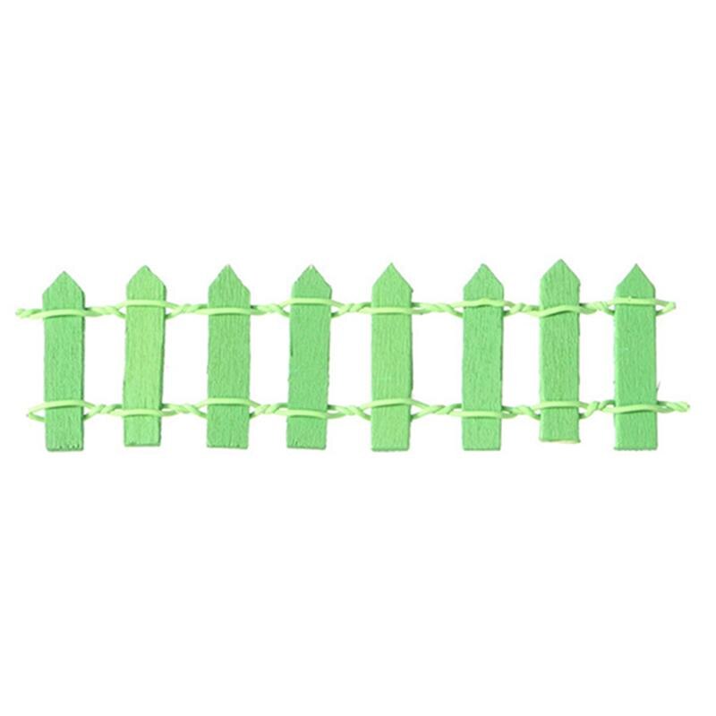 10pcs Wood Micro Landscape Fence Miniature Fence DIY Mini House Fairy Garden Micro Plant Decoration Bonsai Ornament For Home