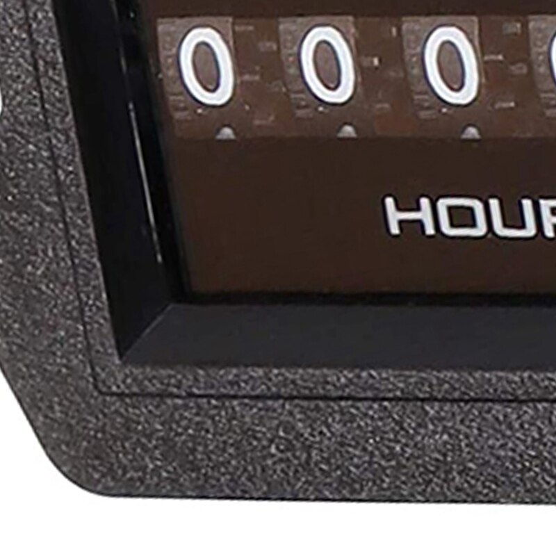GTBL AC100-250V 6 Digits Hour Meter Complete Sealed Quartz Timer Counter For Generator Boats Automobiles ATV UTV Go Carts