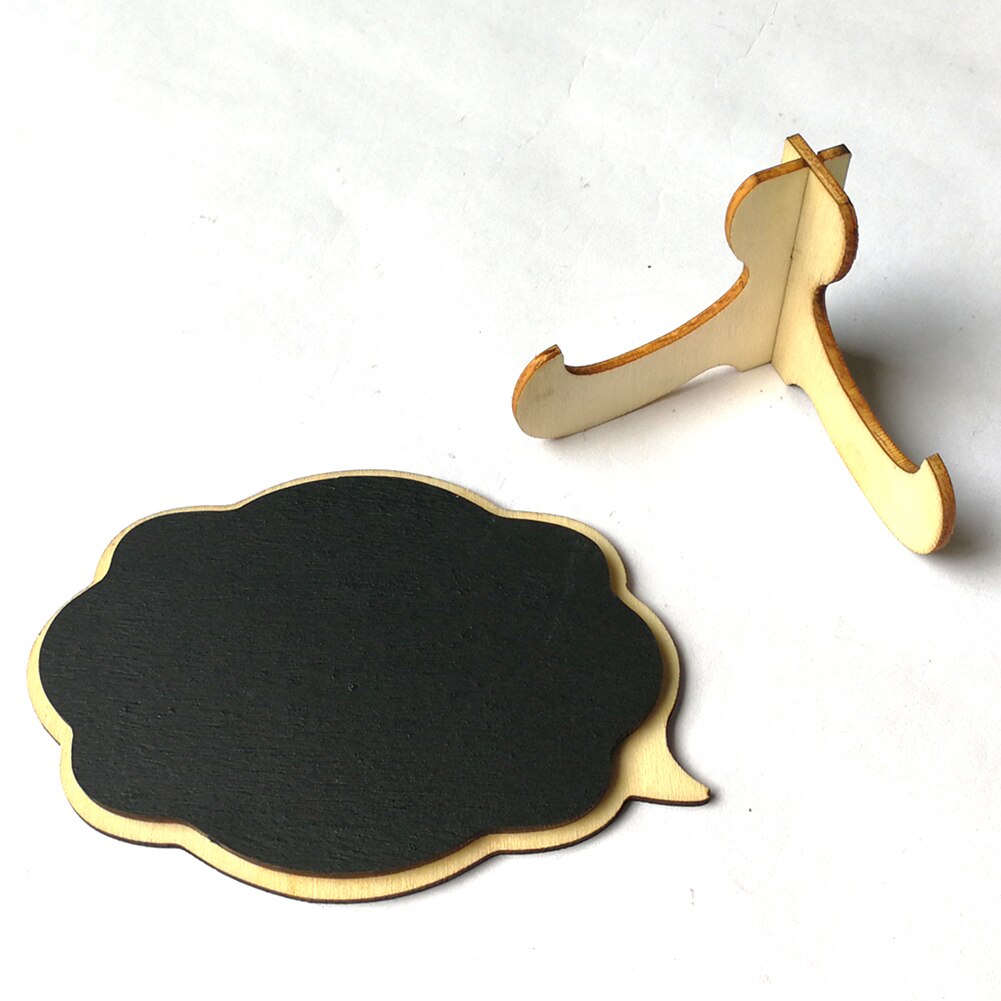 Mini Houten Dubbelzijdig Krijtbord Teken Message Board Wedding Party Tafel Decor Nummer Kaart
