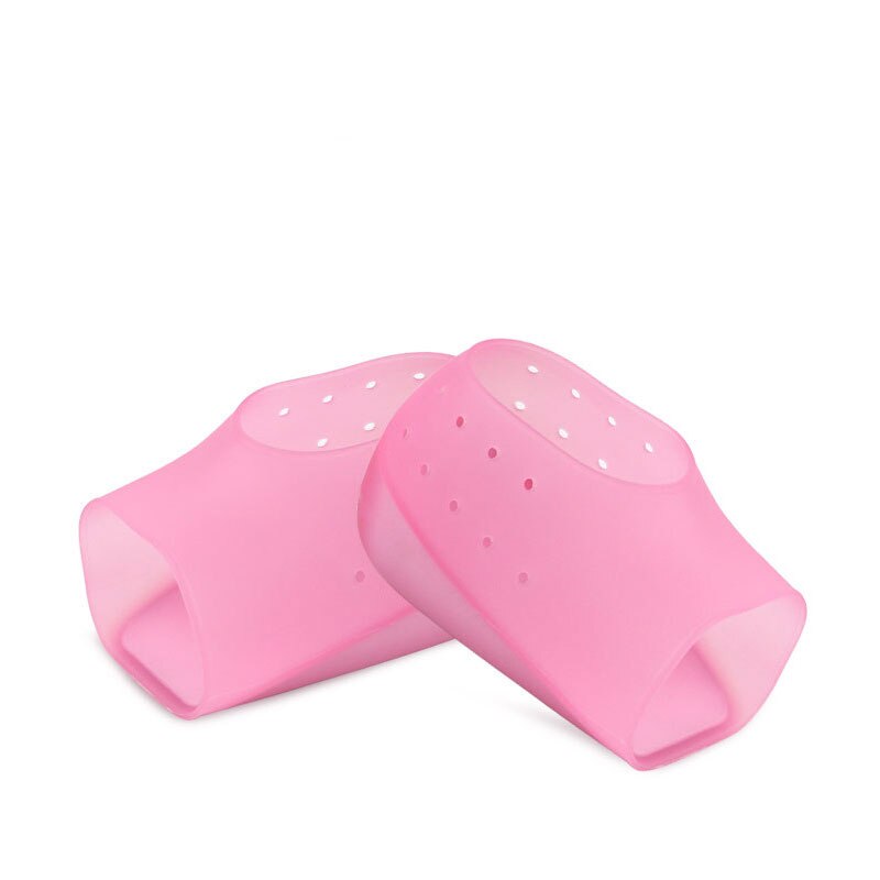 Chaussettes unisexe invisibles pour augmenter la hauteur, coussinets en Silicone pour les talons, Massage des pieds, protection orthopédique d'arc, tendance: pink 3cm