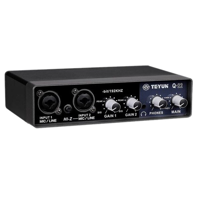 Q-22 Sound Card HiFi AD and DA Converters with A Resolution of 24 Bits / 192Khz Sound Card for Pc: Default Title