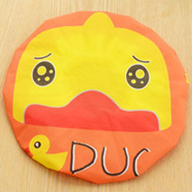 Animal Shower Caps Cartoon Waterproof Shower Cap Animal Shower Bath Hair Cap Reusable Elastic Band Shower Cap Bathroom Products
