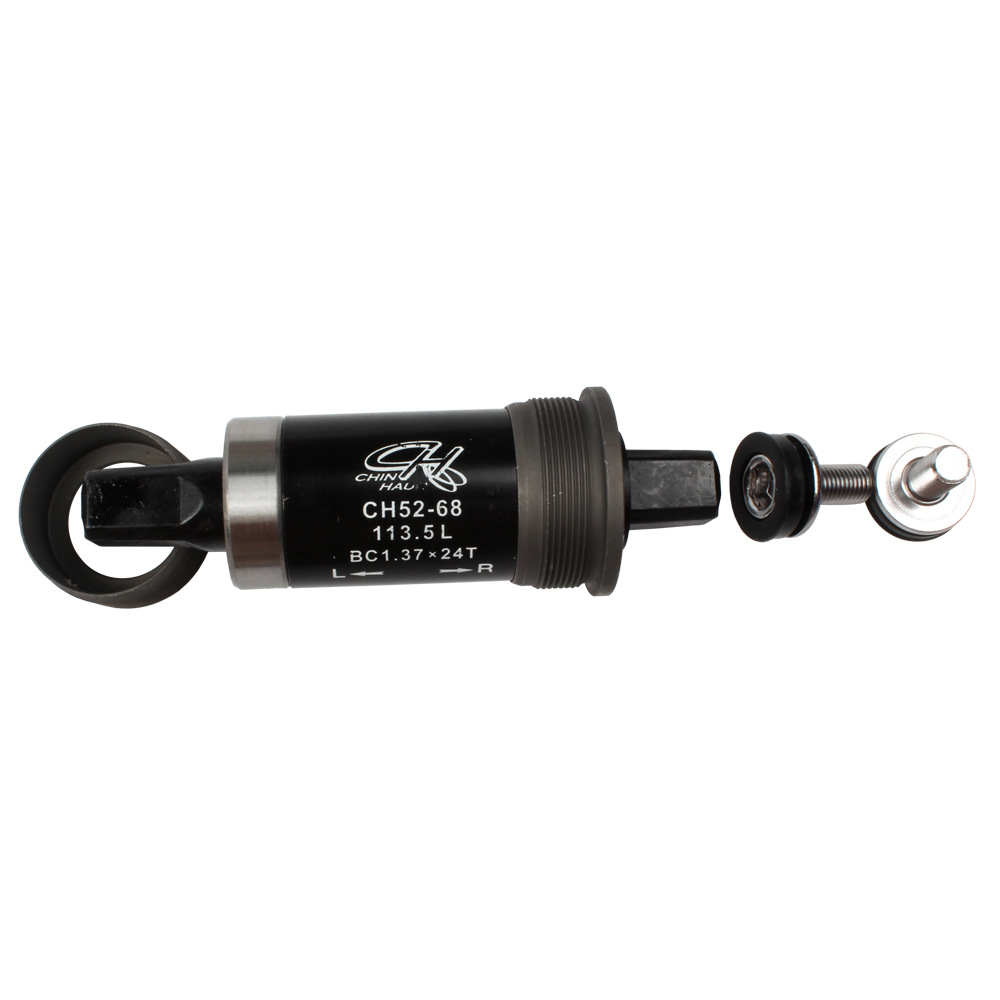 Mid-axle mountain bike dead-flying square hole mid-axle plantation mid-axle waterproof bicycle mid-axle: 113.5mm