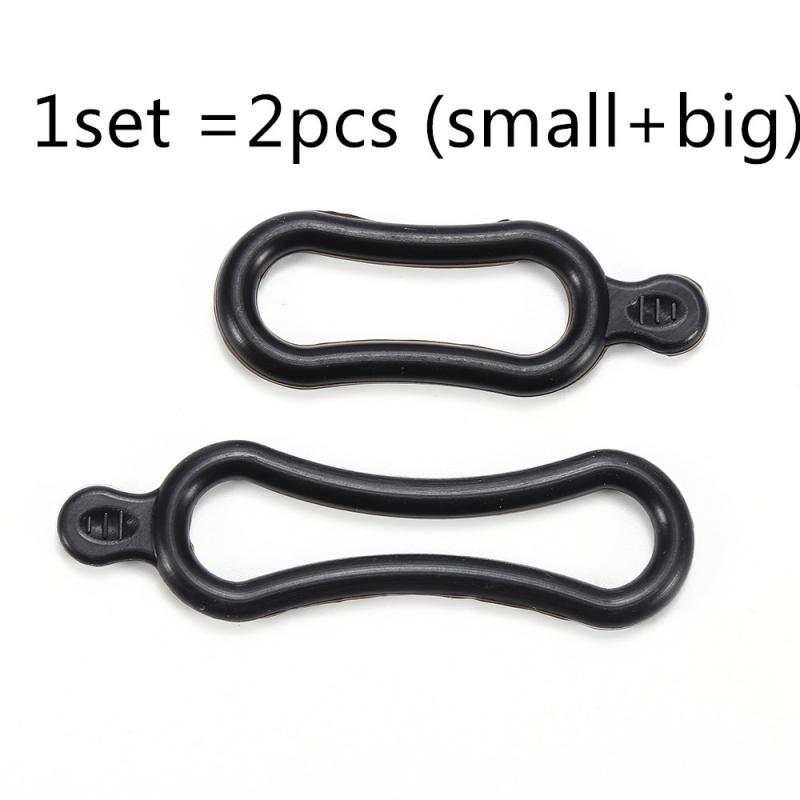 Anneau élastique de fixation en Silicone, 2 pièces/ensemble, pour phare LED, éclairage de vélo, anneau de cyclisme: Default Title