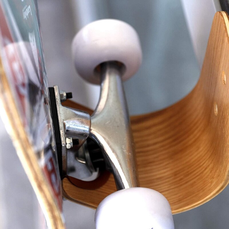 Topskateboard väggfäste trä skateboard hängare hållare rack display för skateboards och longboards elgitarr ukulele