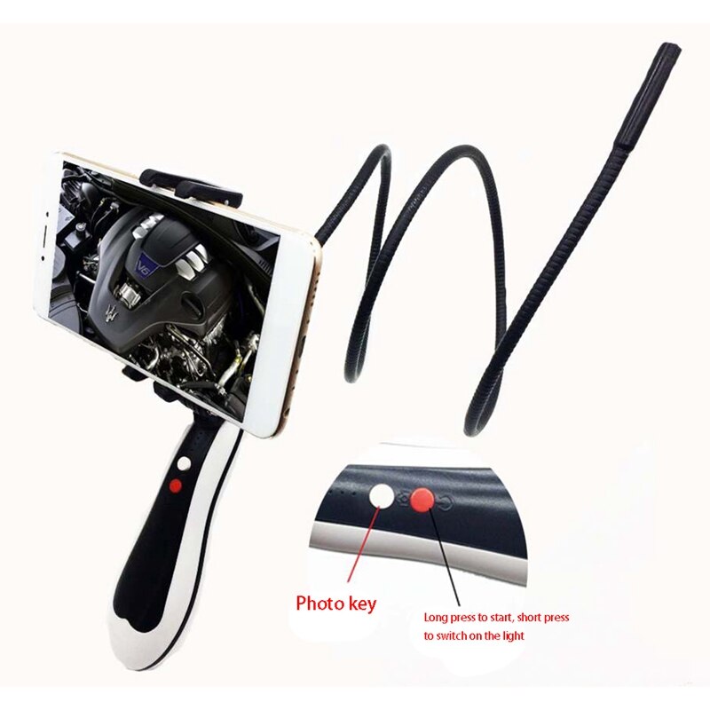 Wifi handheld endoscoopcamera met 150x nificatie 360 graden rotatie gratis app voor android ios windows