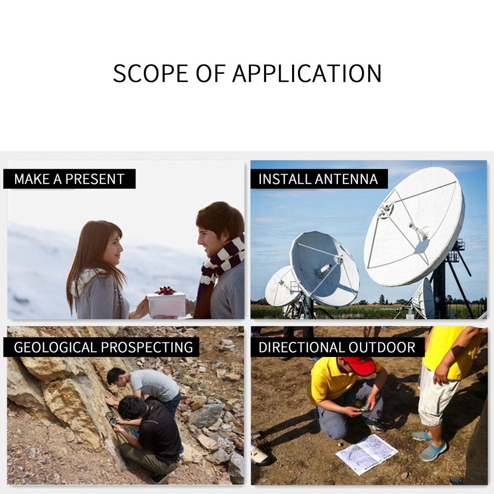 Outdoor Camping Compass Geologic Fluorescent Portable Digital Compass Outdoor Climbing Hiking Camping Tools