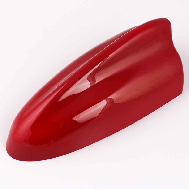 Universal Car Shark Fin Antenna Gold Silver Car Radio Aerials Car Roof Antenna For Auto Modification Exterior Parts: Red