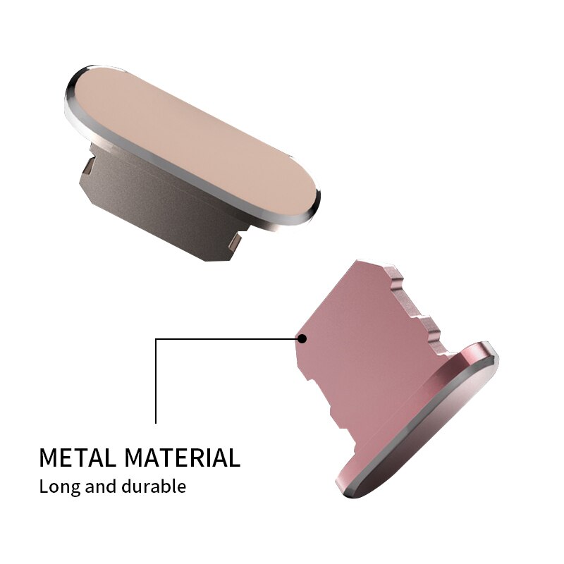 Anti Stof Plug Koptelefoon Jack Plug Voor Iphone X Xs 7 8 Plus Poort Opladen Jack Stopper Metal Anti Dust oplader Dock Plug Stopper