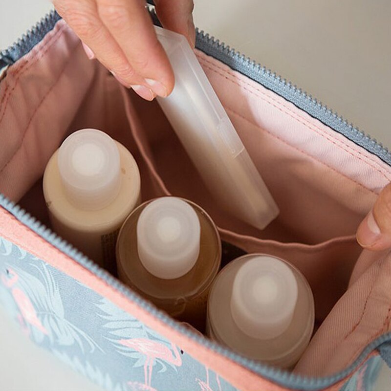 Dyr flamingo kosmetik taske rejse make up tasker til piger skønhed vaske arrangør toiletartikler pose opbevaring bærbar bad rejse kit